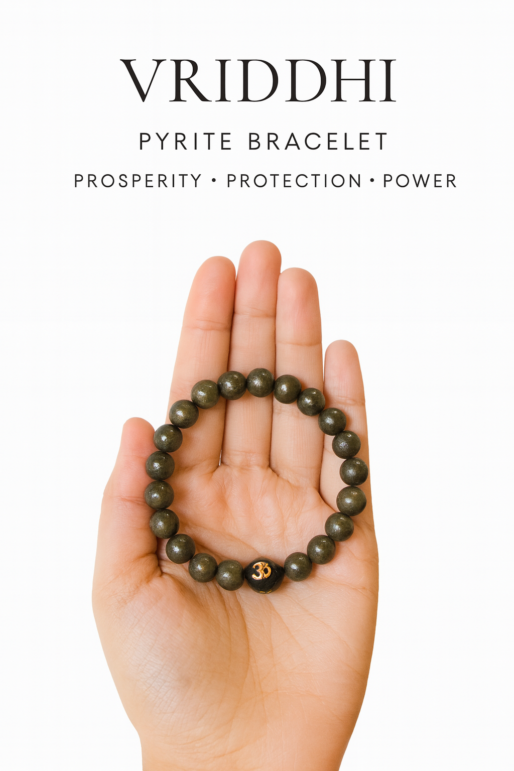 Vriddhi Pyrite Bracelet – Prosperity • Protection • Power