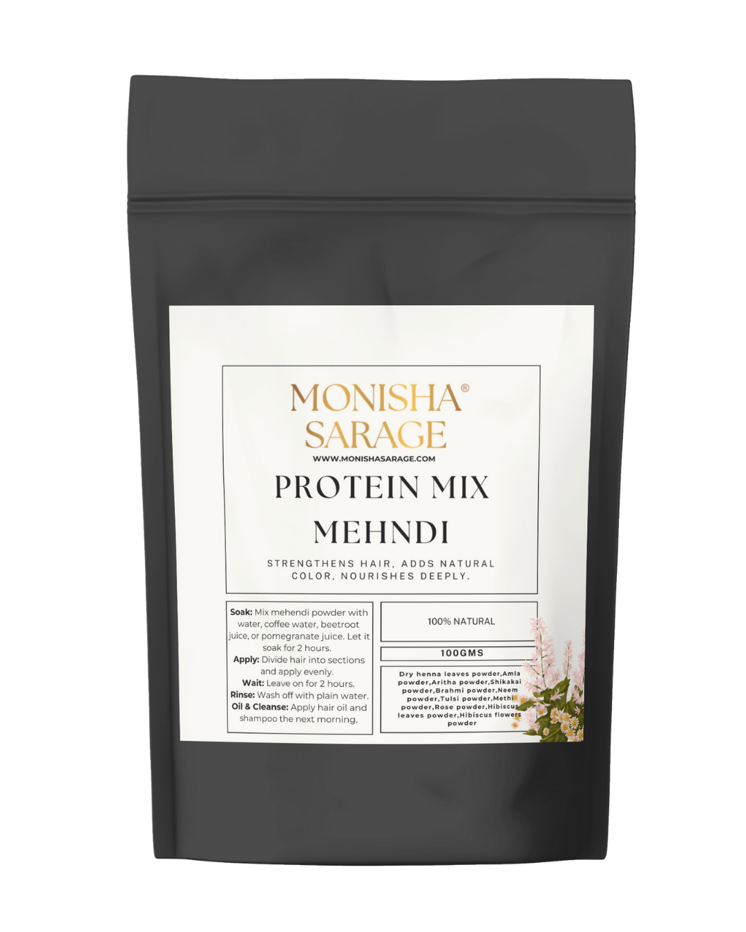 Mehndi protein mix | Natural | Pure | Doesn't Make hair dry or rough | 100gms