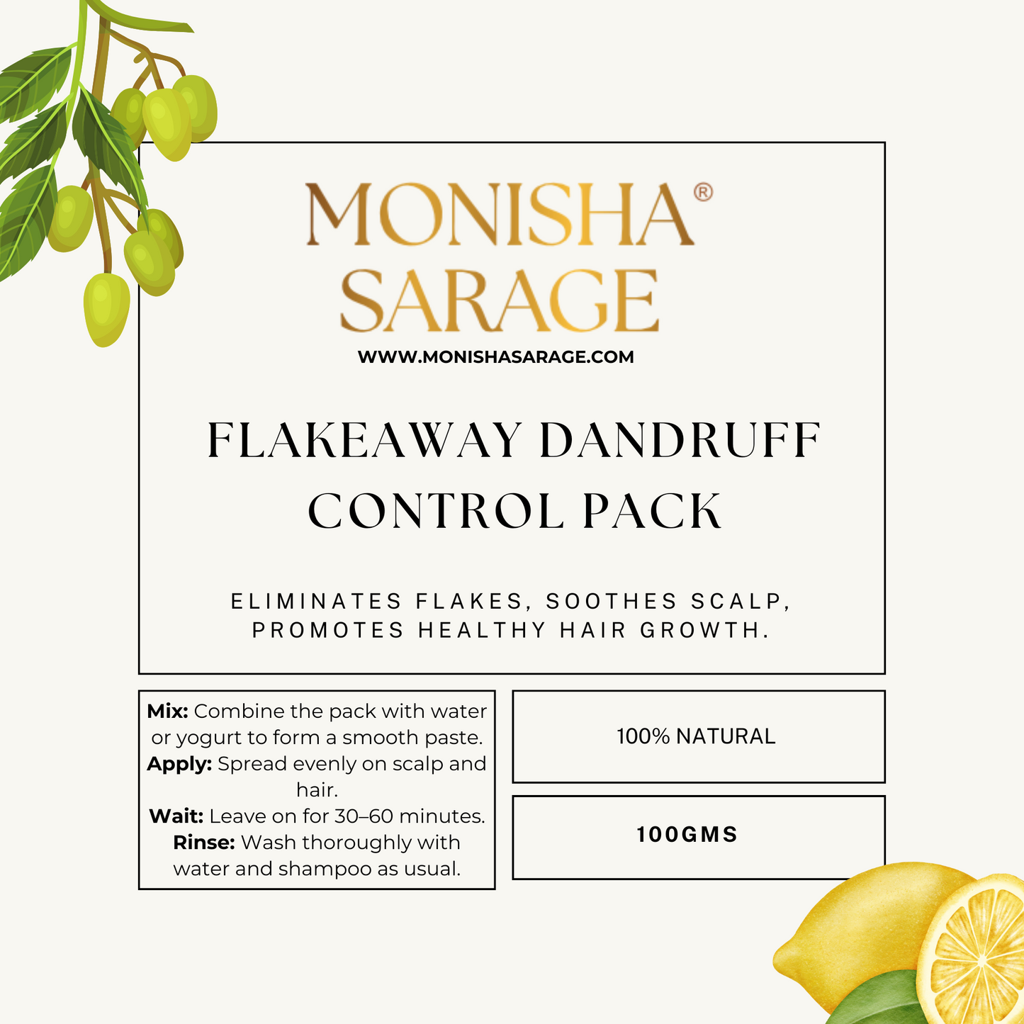 Flakeaway Dandruff Control Pack | 100gms