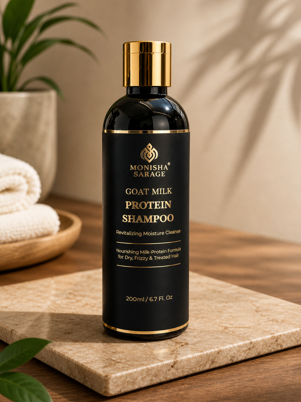 Goat Milk Protein Shampoo | 200ml | For Chemically Treated Hair,Dry, Frizzy Hair