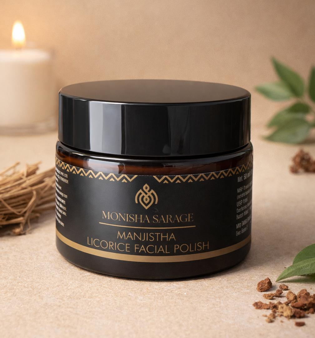 Manjistha Licorice Facial Polish| Scrub for sensitive skin| Detans| cleanses | 50gms