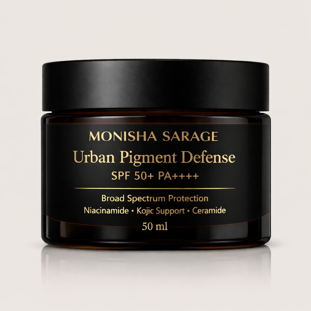 Urban Pigment Defense Sunscreen SPF 50+ PA++++ | Niacinamide + Kojic Acid | Anti-Pigmentation Sunscreen for 35+ Skin