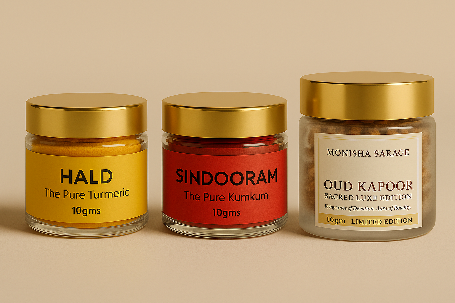 Hald, Sindhooram & Oud Kapoor (10g each)