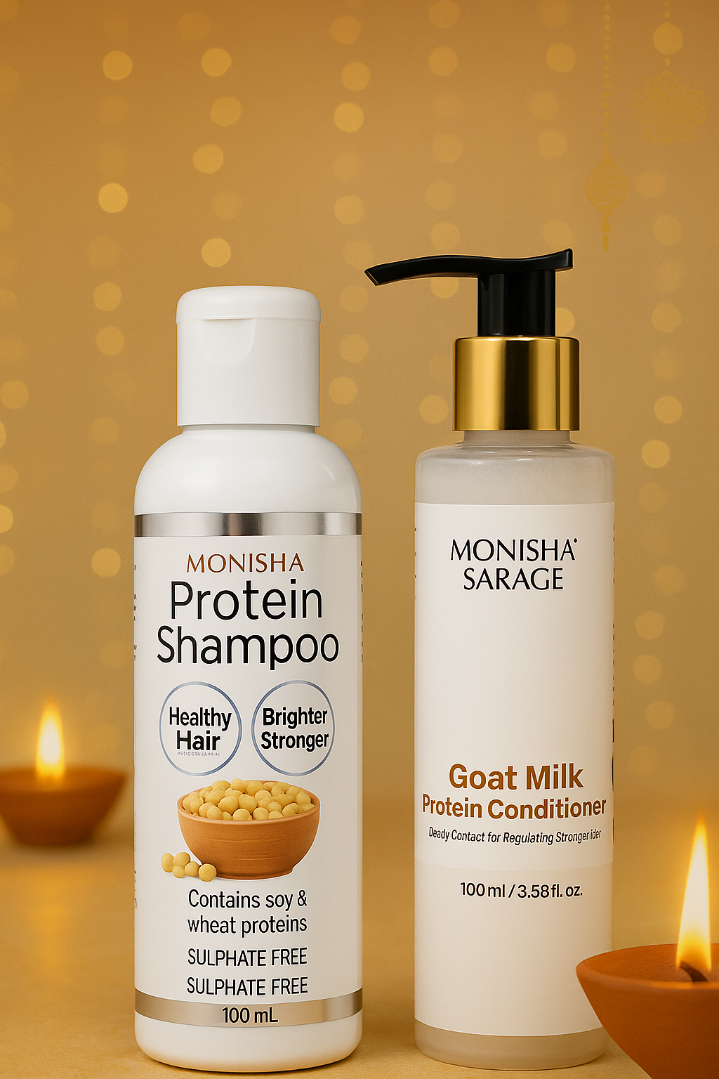 Protein Shampoo 100ml + Goat Milk conditioner 100ml