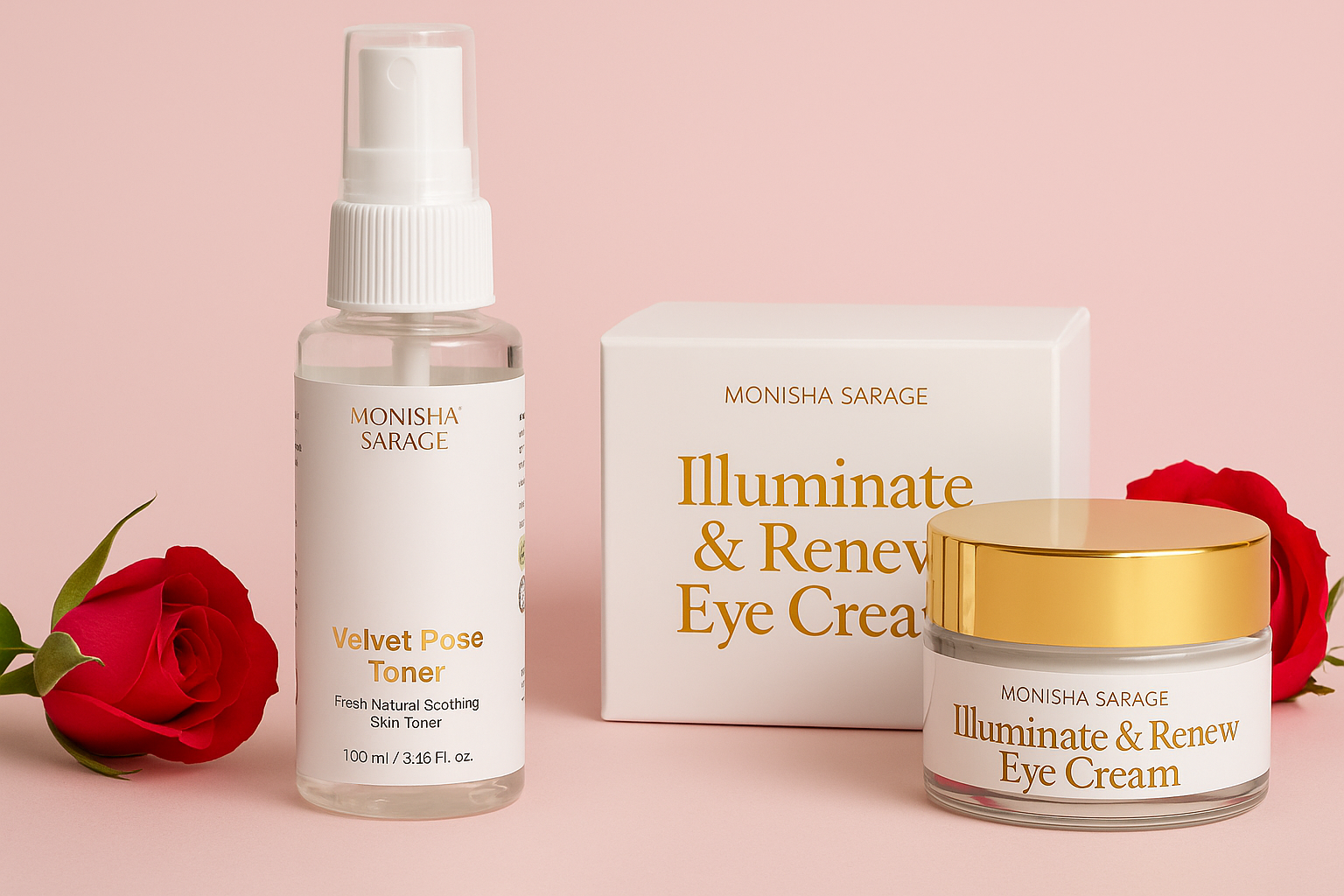 Illuminate & Renew Eye Cream + Velvet Rose Toner