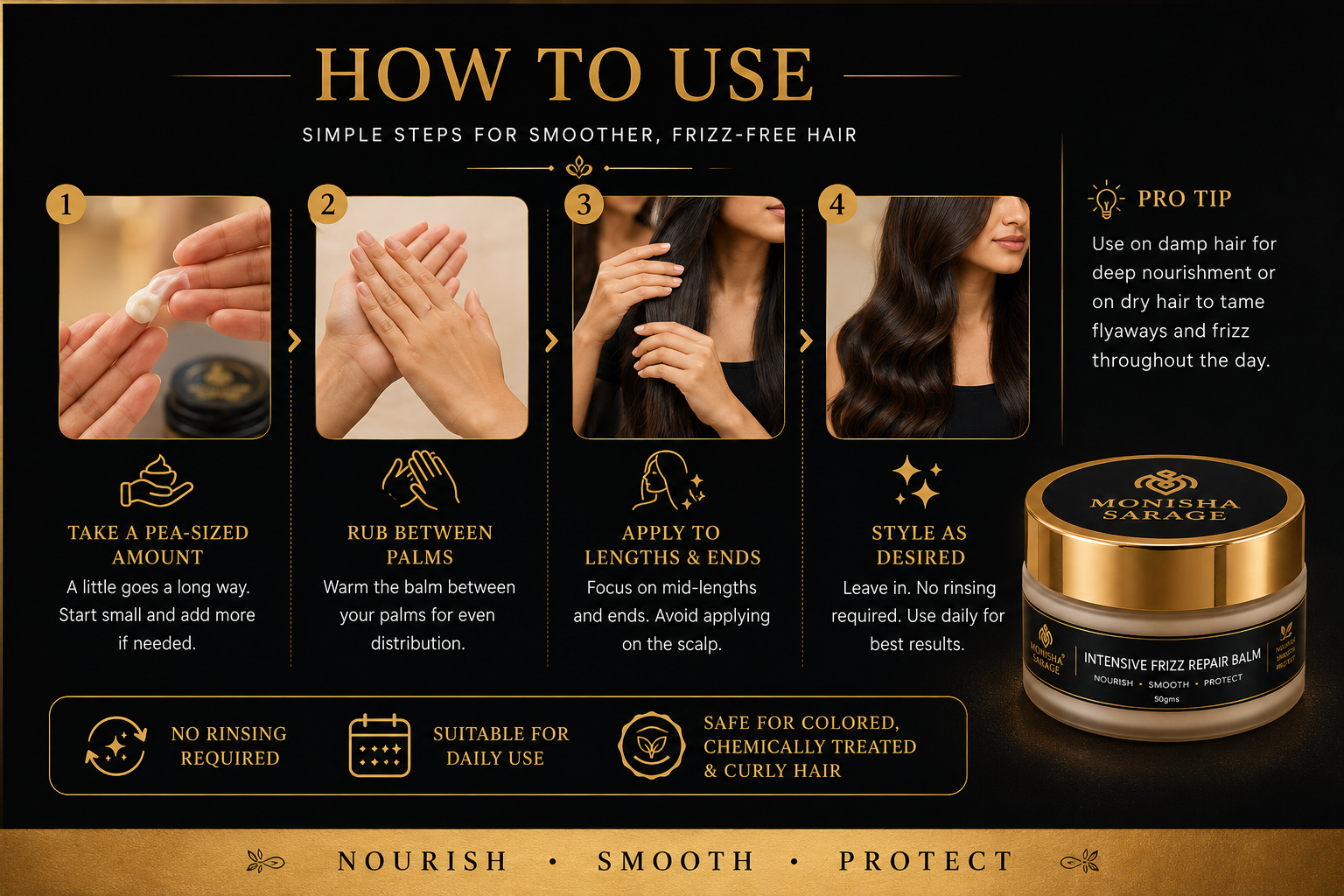 INTENSIVE FRIZZ REPAIR BALM- 30GMS