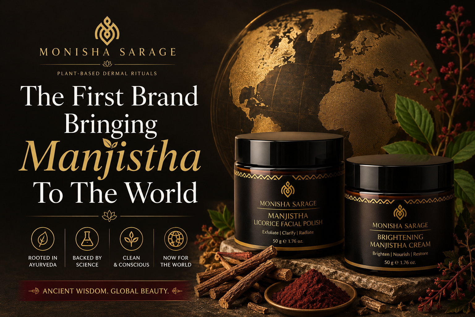 Manjistha Licorice Facial Polish| Scrub for sensitive skin| Detans| cleanses | 50gms