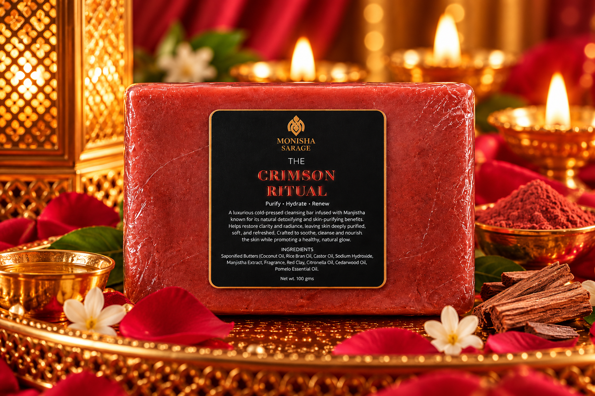 THE CRIMSON RITUAL | Manjistha & Red Clay Cleansing Bar | 100g