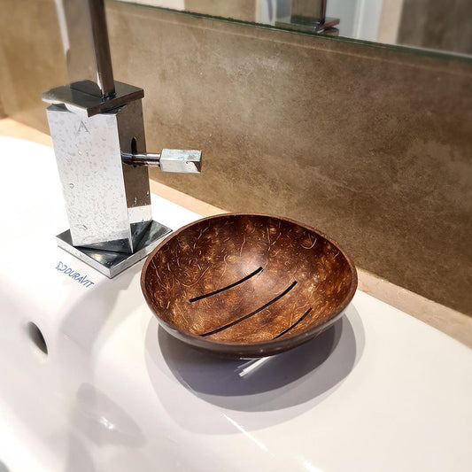 Coconut Shell Soap Dish | Natural Coconut | Bath & Hand Wash Accessories