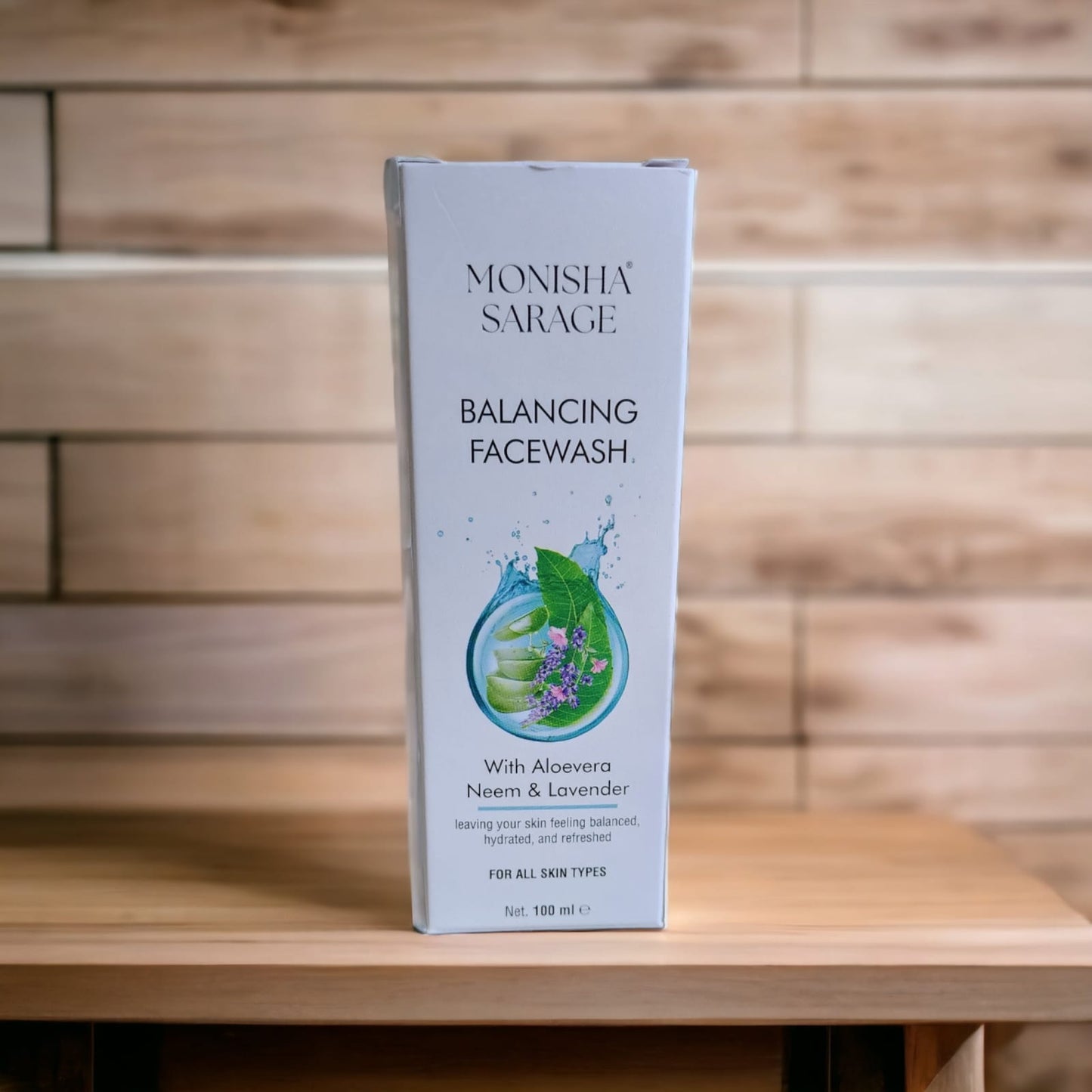 Balancing 3 in 1 facewash with Neem, Aloevera & Lavender | Combination to Normal Skin| 100ml
