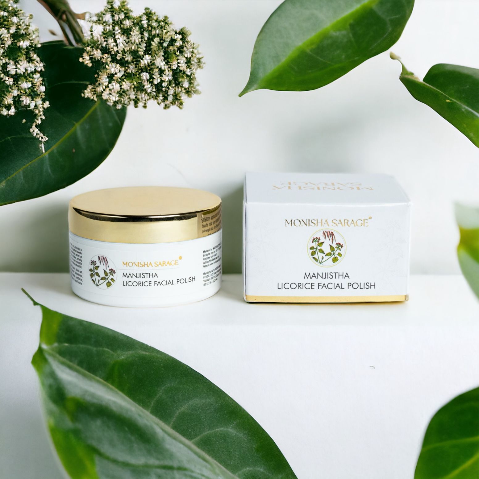Manjistha Licorice Facial Polish| Scrub for sensitive skin| Detans| cleanses | 50gms