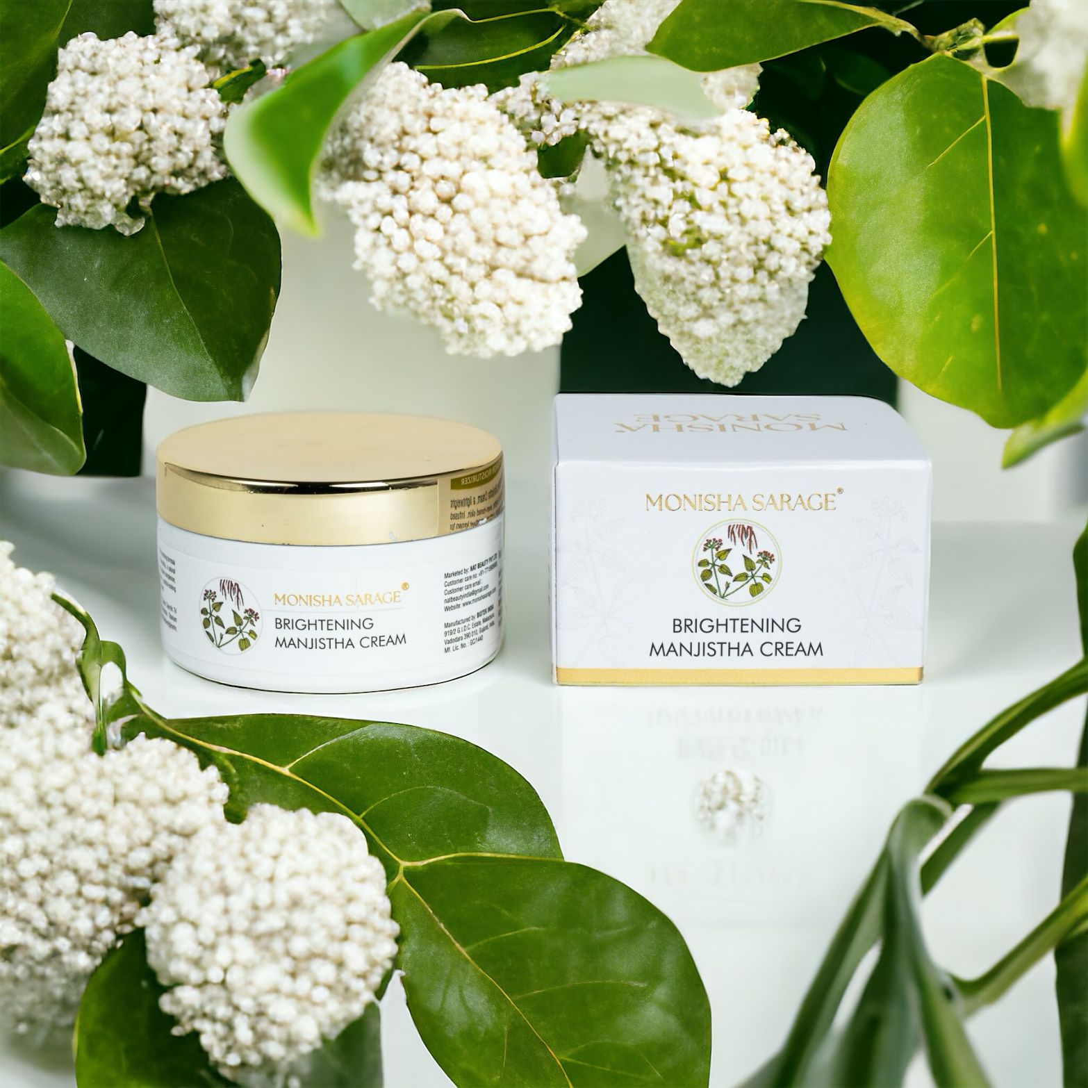 Brightening Manjistha Cream | Anti pigmentation| Day -Night Moisturiser| Suitable for all skin type| 50gms